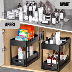 Étagère de Rangement 2 Niveaux