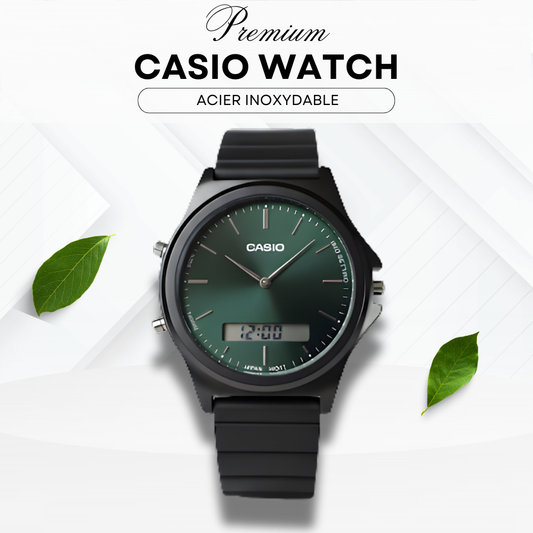 CASIO BLACK INOXYDABLE